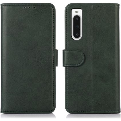 Mobigear Wallet Housse Sony Xperia 10 V Etui Porte-Monnaie - Vert
