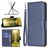 Mobigear Excellent Housse Motorola Moto E32 Etui Porte-Monnaie - Bleu