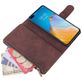 Mobigear Zipper Housse Huawei P40 Etui Porte-Monnaie - Marron