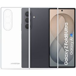 Mobilize Gelly Case Coque Transparente Samsung Galaxy Z Fold 8 Ultra Coque arrière en TPU Souple - Transparent