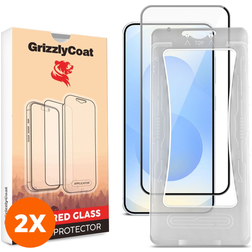 GrizzlyCoat Easy Align Samsung Galaxy S26 Verre trempé Protection d'écran - Compatible Coque + Cadre d'installation (Lot de 2)