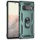 Mobigear Armor Ring Google Pixel 6 Pro Plastique rigide Coque arrière Antichoc avec bague de maintien - Vert