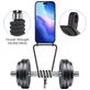 Mobigear Lanyard Card iPhone 17 Pro Coque avec cordon en Silicone et Porte-Cartes - Noir