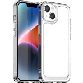Mobigear Crystal Coque Transparente iPhone 15 Coque arrière Rigide - Transparent