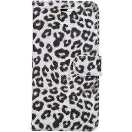 Mobigear Leopard Housse iPhone 7 Plus Etui Porte-Monnaie - Blanc