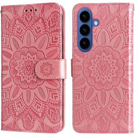 Mobigear Sunflower Housse Samsung Galaxy S26 Etui Porte-Monnaie - Rose doré