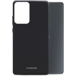 Mobilize Rubber Gelly Coque Motorola Moto G85 Coque arrière en TPU Souple - Noir