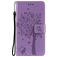 Mobigear Tree Housse Samsung Galaxy S21 Etui Porte-Monnaie - Violet