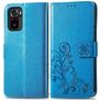 Mobigear Clover Housse Xiaomi Redmi Note 10S Etui Porte-Monnaie - Bleu