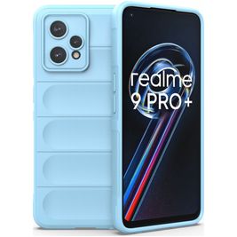 Mobigear Bumpy Coque Realme 9 Pro Plus Coque arrière en TPU Souple - Bleu