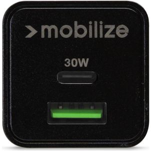 Mobilize - Double USB / USB-C Chargeur Power Delivery 30W - Noir