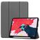 Mobigear Tri-Fold Gel Coque iPad Pro 11 Pouces (2020) Etui en TPU,Similicuir + Porte-crayon - Gris