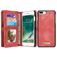 Caseme 008 Housse iPhone 8 Plus Etui avec Coque Détachable Porte-Monnaie - Rouge