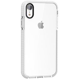 Mobigear Full Bumper Coque iPhone XS Coque arrière Rigide Anti-Chocs - Blanc / Transparent