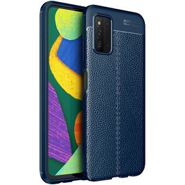 Mobigear Luxury Coque Samsung Galaxy A03s Coque arrière en TPU Souple - Bleu