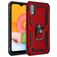 Mobigear Armor Ring Coque Samsung Galaxy A01 Coque arrière Rigide Anti-Chocs avec Anneau-Support - Rouge
