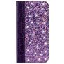 Mobigear Croco Glitter Housse Motorola One Power Etui Porte-Monnaie - Violet