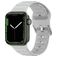 Mobigear Bumpy Bracelet Silicone pour Apple Watch Fermeture boucle ardillon - 42/41/40/38 mm - Gris