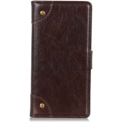 Mobigear Ranch Housse OnePlus 10 Pro Etui Porte-Monnaie - Marron