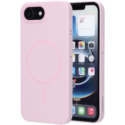 Mobiparts Slim Line Coque iPhone 16e MagSafe Coque arrière Rigide - Blush Pink