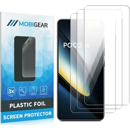 Mobigear POCO F6 Protection d'écran Film - Compatible Coque (Lot de 3)