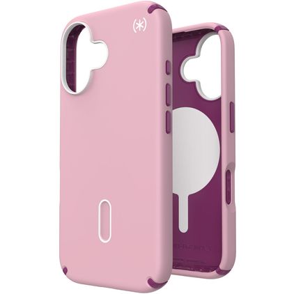 Speck Presidio2 Pro iPhone 16 MagSafe Plastique rigide Coque arrière Antichoc - Rose