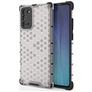 Mobigear Honeycomb Coque Samsung Galaxy Note 20 Coque arrière Rigide Anti-Chocs - Gris