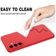 Mobigear Rubber Touch Coque Samsung Galaxy A56 Coque arrière en Silicone - Rouge