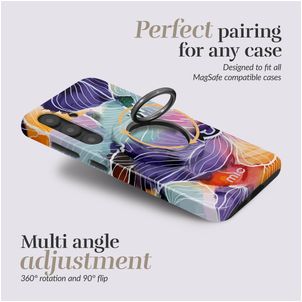 MIO Holder MagSafe Bague téléphone - Flowers Universel