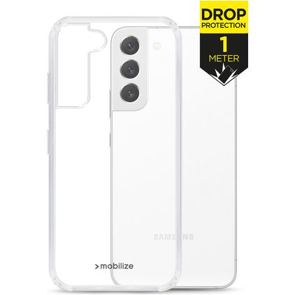 Mobilize Naked Protection Coque Transparente Samsung Galaxy S22 Plus Coque arrière Rigide Anti-Chocs - Transparent