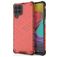 Mobigear Honeycomb Coque Samsung Galaxy M53 Coque arrière Rigide Anti-Chocs - Rouge