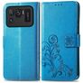 Mobigear Clover Housse Xiaomi Mi 11 Ultra Etui Porte-Monnaie - Bleu