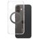 CARE by PanzerGlass Kickstand iPhone 16 Plus MagSafe Plastique rigide Coque arrière avec béquille - Transparent / Noir