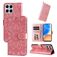 Mobigear Sunflower Housse HONOR X8 Etui Porte-Monnaie - Magenta