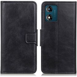 Mobigear Classy Housse Motorola Moto E13 Etui Porte-Monnaie - Noir