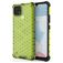 Mobigear Honeycomb Realme C21 Plastique rigide Coque arrière Antichoc - Vert
