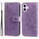 Mobigear Flowers Housse iPhone 17 Etui Porte-Monnaie - Violet