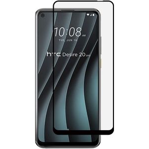 Mobigear Premium HTC Desire 20 Pro Verre trempé Protection d'écran - Compatible Coque - Noir