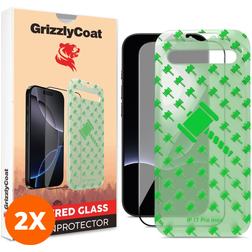 GrizzlyCoat Easy Align iPhone 18 Pro Max Verre trempé Protection d'écran - Compatible Coque + Cadre d'installation (Lot de 2)