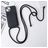 Mobigear Lanyard Card iPhone 15 Plus Coque avec cordon en Silicone et Porte-Cartes - Noir