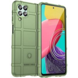 Mobigear Rugged Shield Coque Samsung Galaxy M53 Coque arrière en TPU Souple Anti-Chocs - Vert