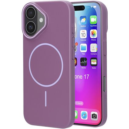 Mobiparts Slim Line Coque iPhone 17 MagSafe Coque arrière Rigide - Imperial Purple