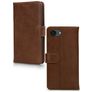 Mobilize Wallet Housse iPhone 17e Etui en Cuir Véritable Porte-Monnaie - Marron