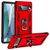 Mobigear Armor Ring Coque Google Pixel 7 Coque arrière Rigide Anti-Chocs avec Anneau-Support - Rouge