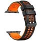 Mobigear Aero Armor Bracelet Silicone Apple Watch Fermeture boucle ardillon - 49/46/45/44 mm - Noir / Orange