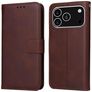 Mobigear Wallet Housse iPhone 17 Pro Etui Porte-Monnaie - Marron