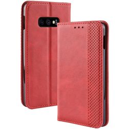 Mobigear Sensation Housse Samsung Galaxy S10e Etui Porte-Monnaie - Rouge
