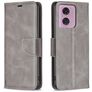 Mobigear Excellent Housse Motorola Moto E14 Etui Porte-Monnaie - Gris