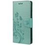 Mobigear Flowers Housse Samsung Galaxy A33 Etui Porte-Monnaie - Turquoise