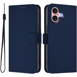 Mobigear Urban Wallet Housse iPhone 16 Etui Porte-Monnaie - Bleu Marin